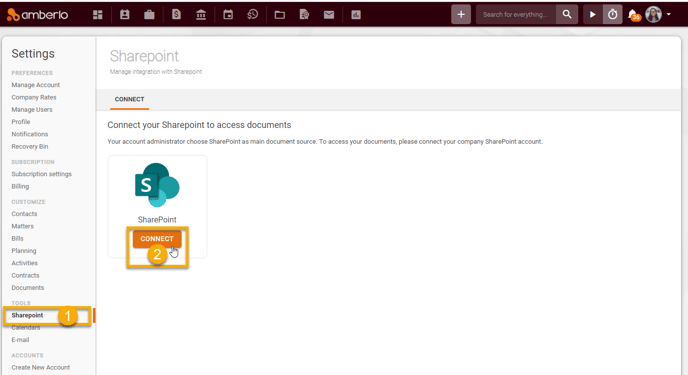 How to connect and use SharePoint with Amberlo4