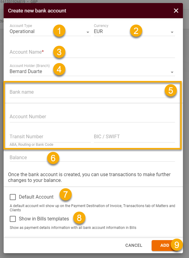 How to Create Bank Account?
