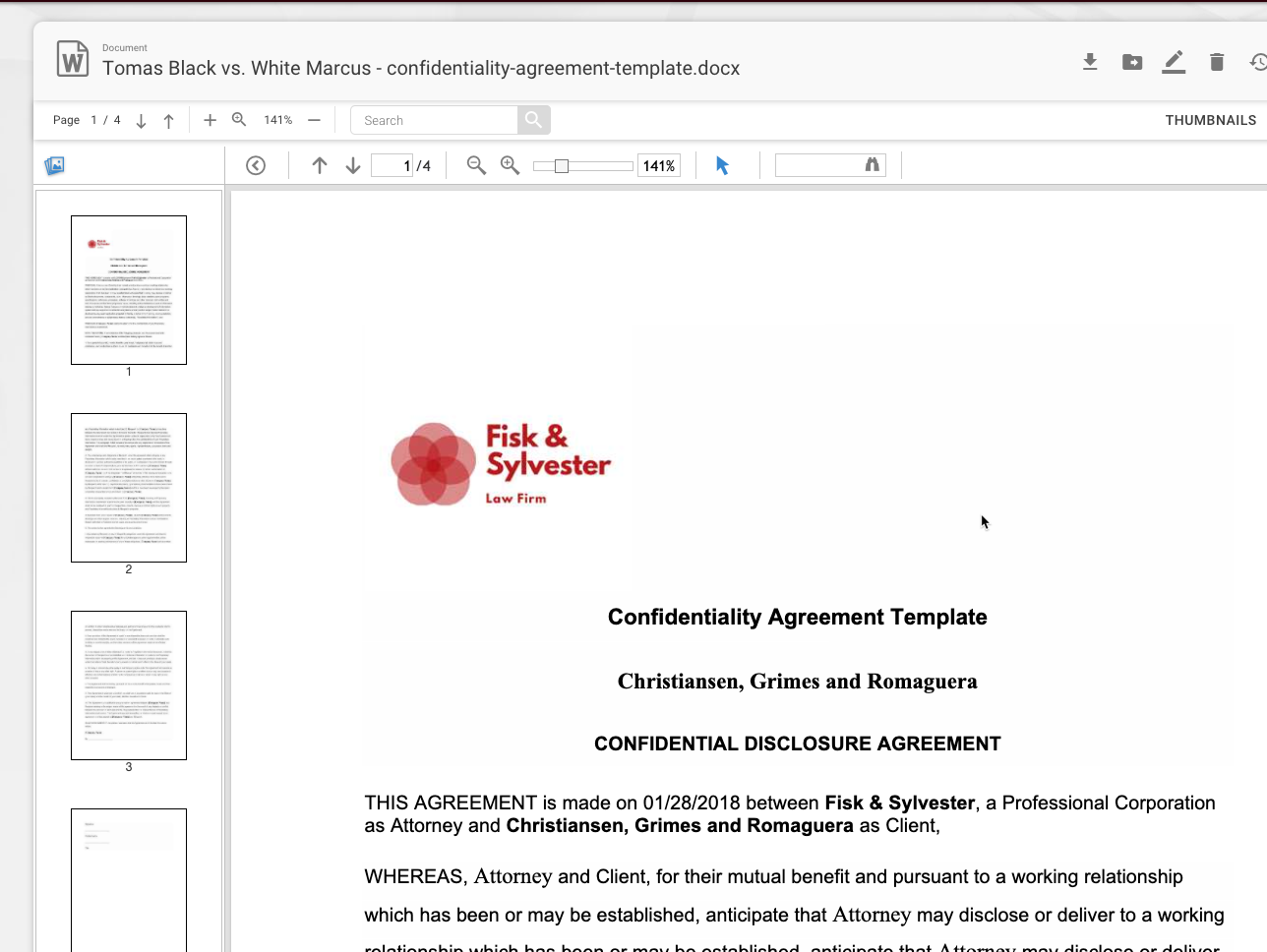 Typed Document Example How Do I Generate a Document Using My Template?