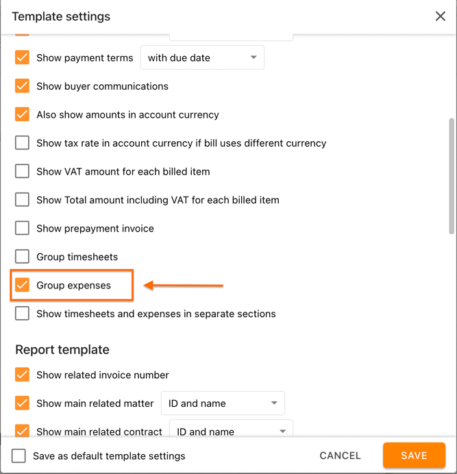 Group-expences-in-invoice
