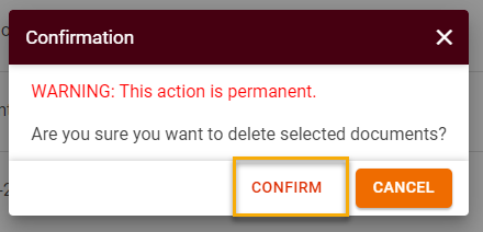 How to use bulk actions in Documents module?