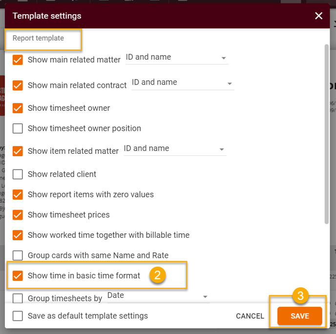 Invoice template settings 1