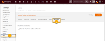 Pro Forma Settings1