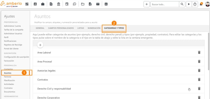 Cómo Añadir, Eliminar o Editar Categorías y Tipos de Asuntos_1