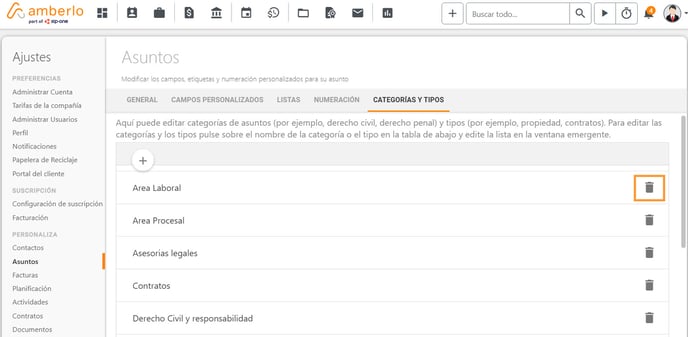 Cómo Añadir, Eliminar o Editar Categorías y Tipos de Asuntos_4