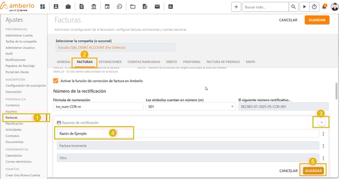 Cómo agregar, editar o eliminar motivos de corrección_1