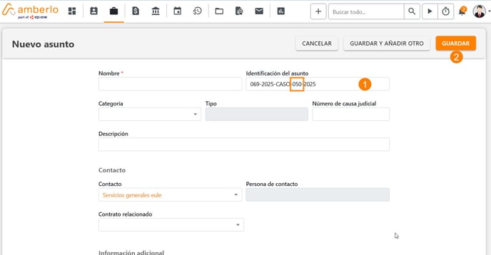 Cómo configurar los Ajustes de Numeración de Asuntos_3