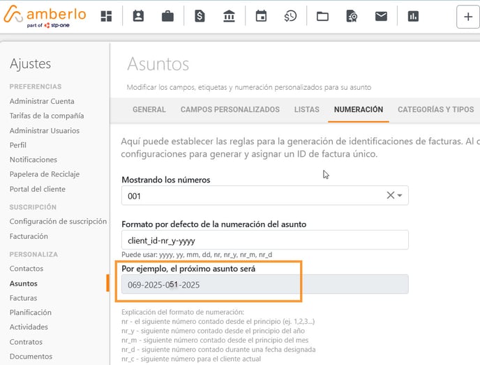 Cómo configurar los Ajustes de Numeración de Asuntos_4