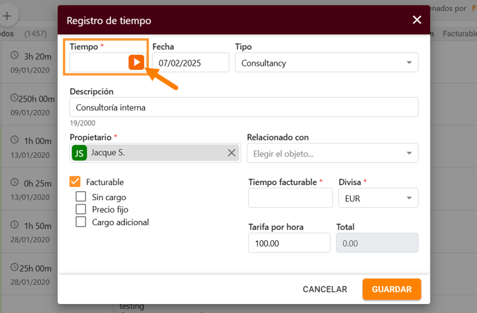 Cómo encontrar un tiempo trabajado en Amberlo_3