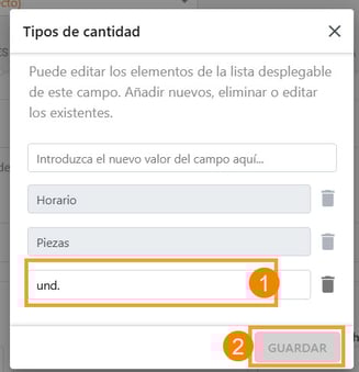 Cómo establecer, cambiar o eliminar tipos de cantidad para facturas_2