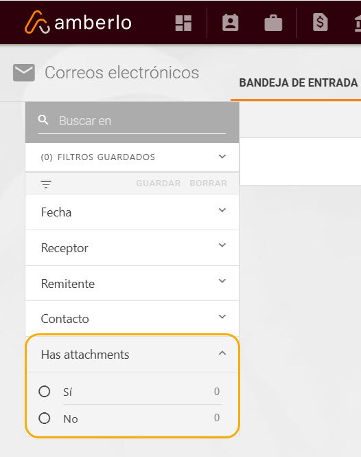 Cómo puedo filtrar los correos electrónicos para mostrar sólo los que contienen archivos adjuntos_1