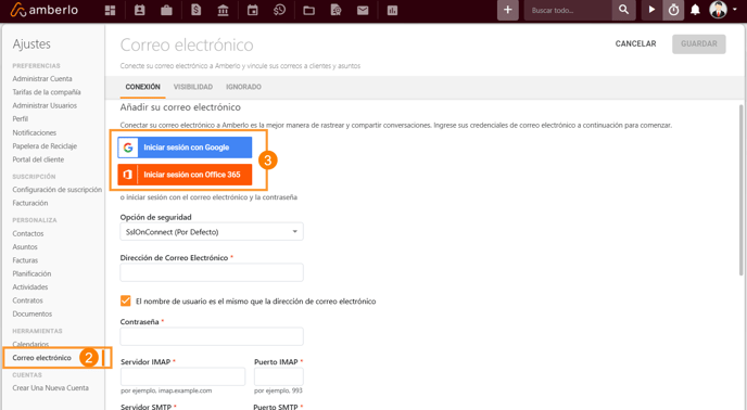 Cómo vincular tu correo electrónico con Amberlo_2