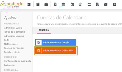 Calendario de Office 365 y Amberlo_2