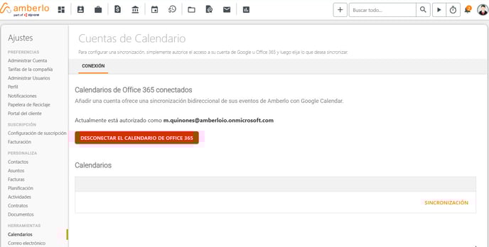 Calendario de Office 365 y Amberlo_3