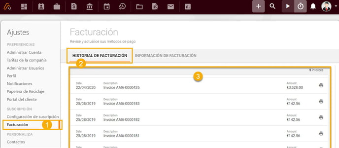 Dónde puedo encontrar mi Historial de Facturación_1