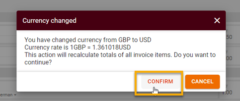 How to change Currency for Rates in Amberlo 9