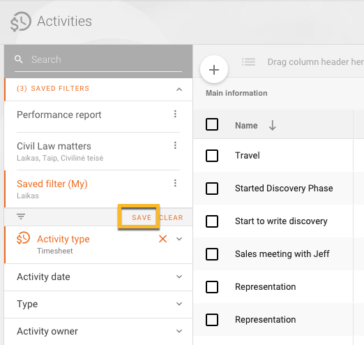 Table view - advanced data management 9