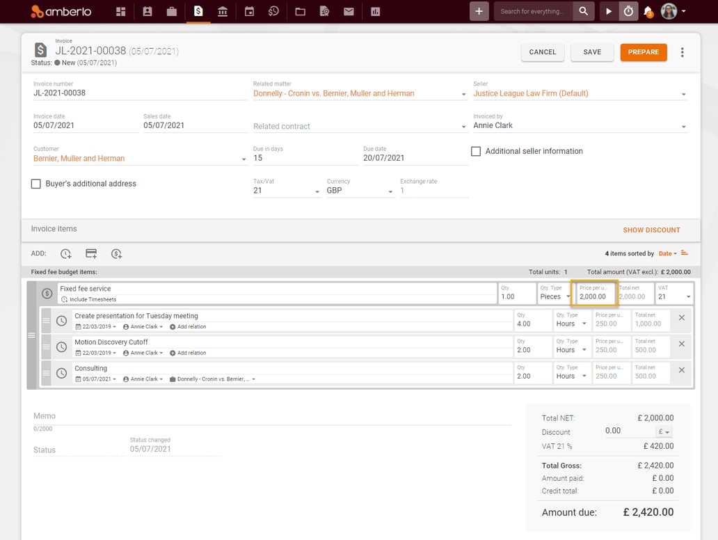 How to Set and Use Fixed Fee Budget?