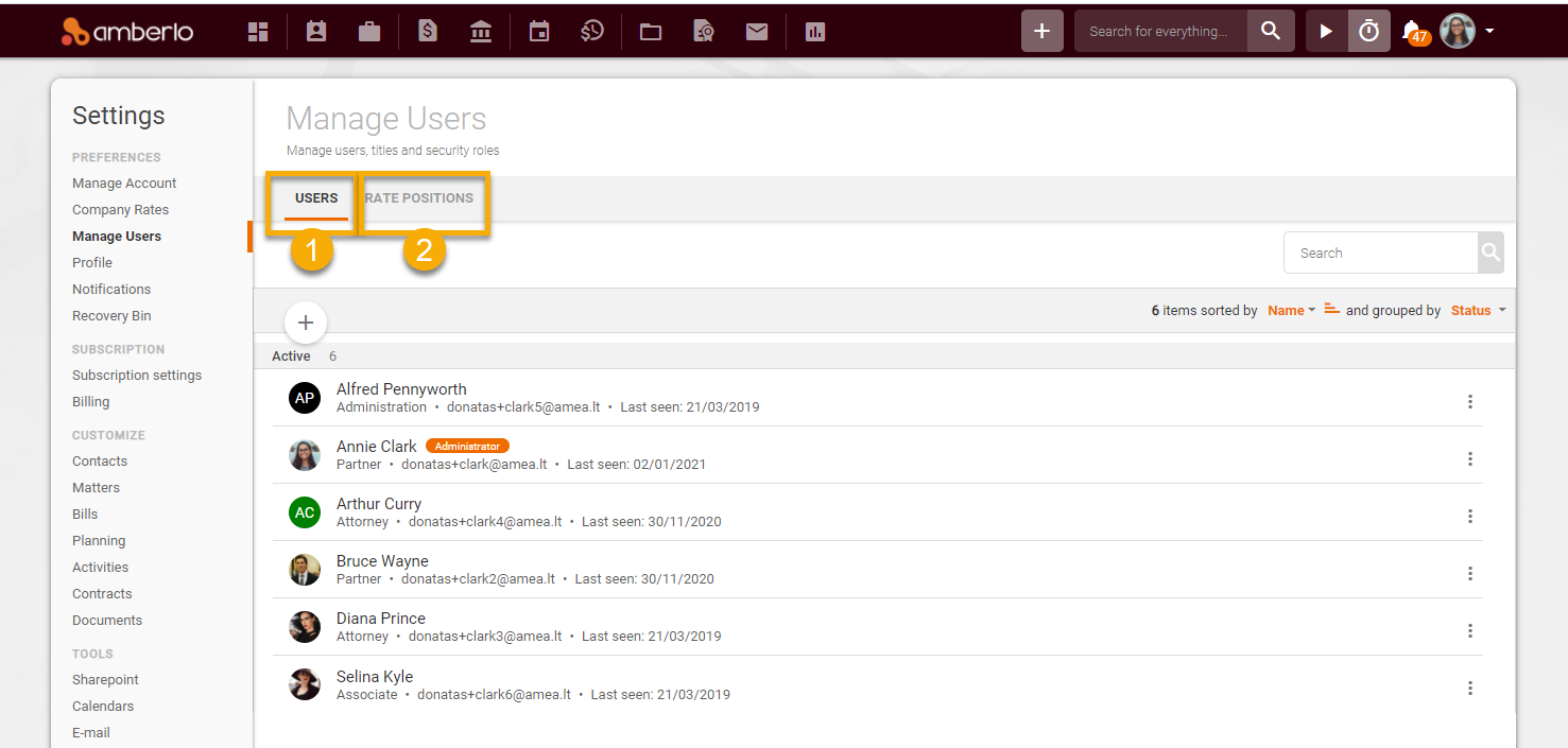 Users Management