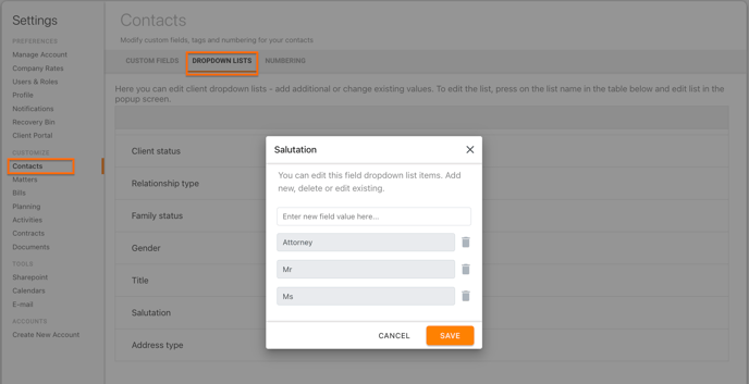 dropdownlists