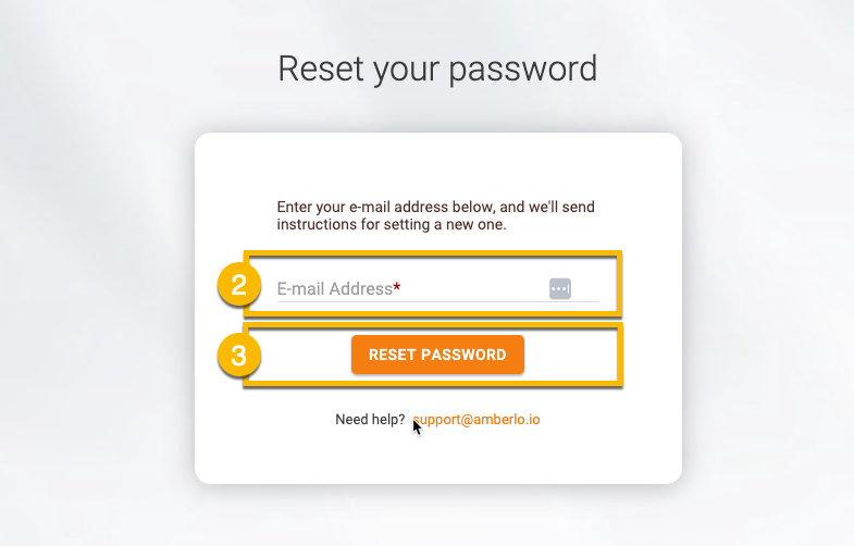 Reset your password 1
