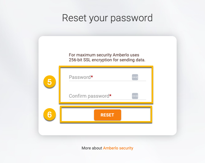 Reset your password 2